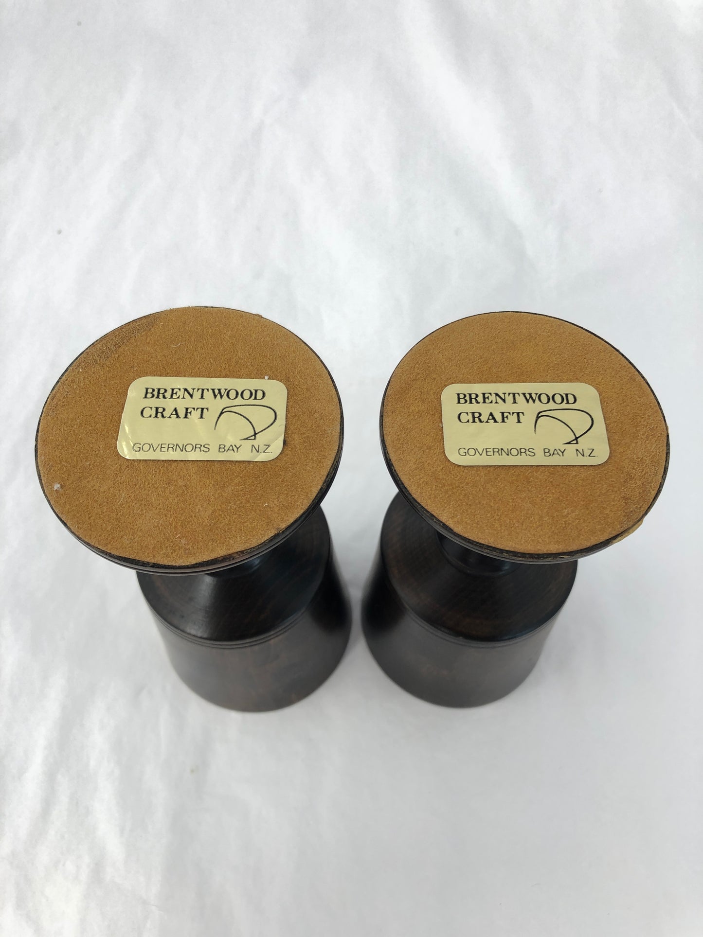 Wood Goblets x 2 - NZ (19204)