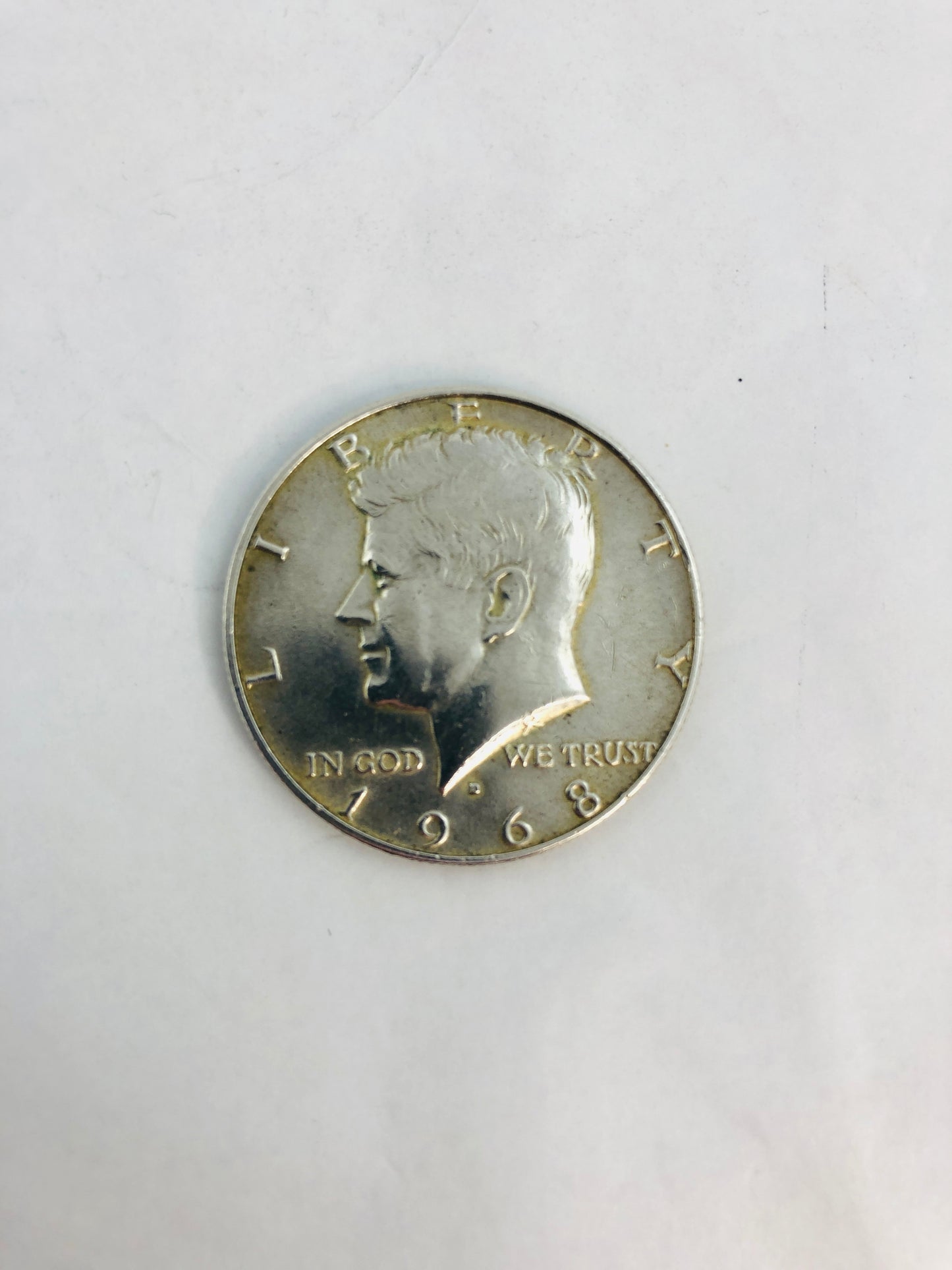U S 1968 D J F  Kennedy Silver Half Dollar (21733)