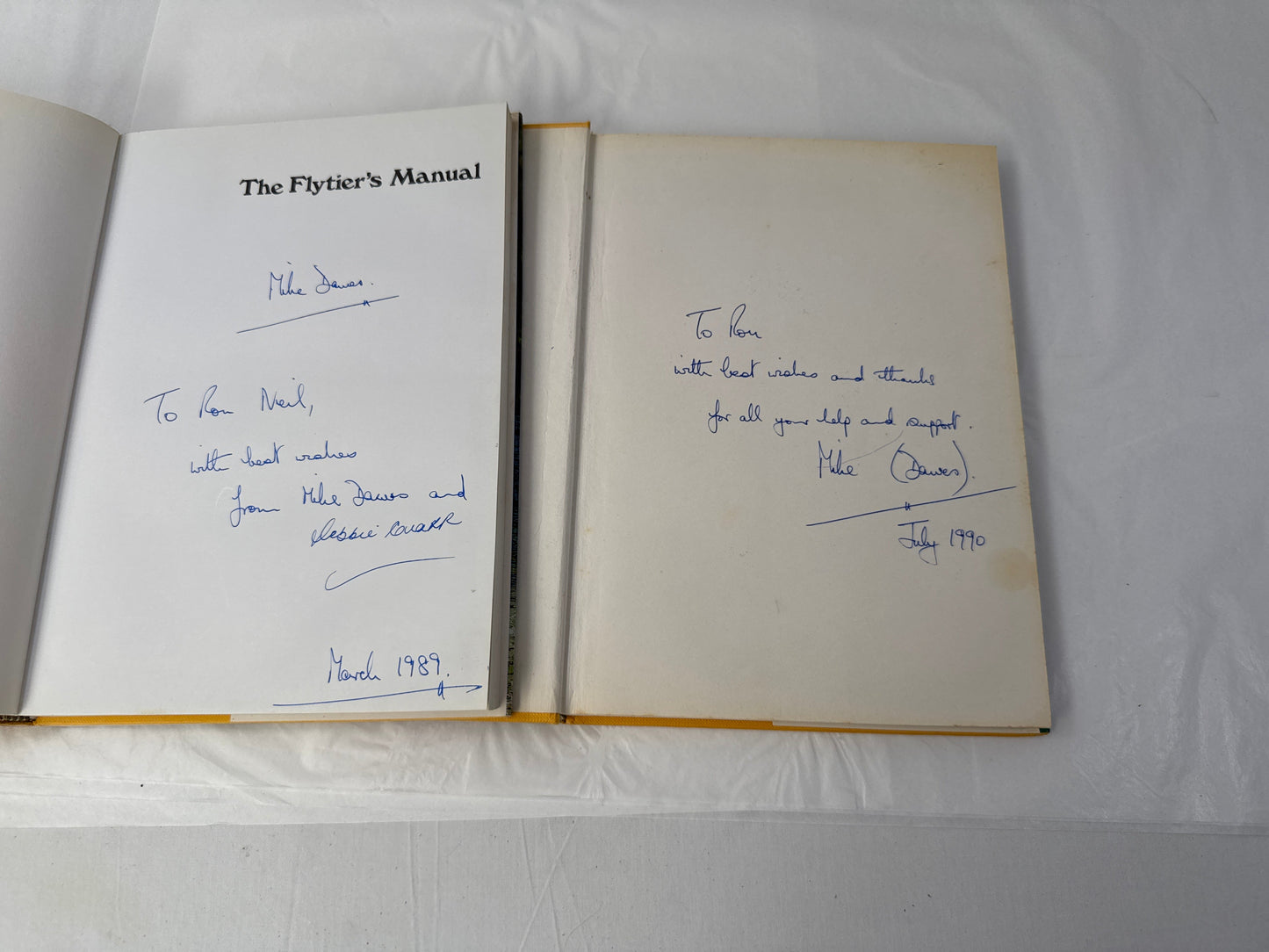The Flytier's Manual AND Companion by Mike Dawes  - Signed (19356)