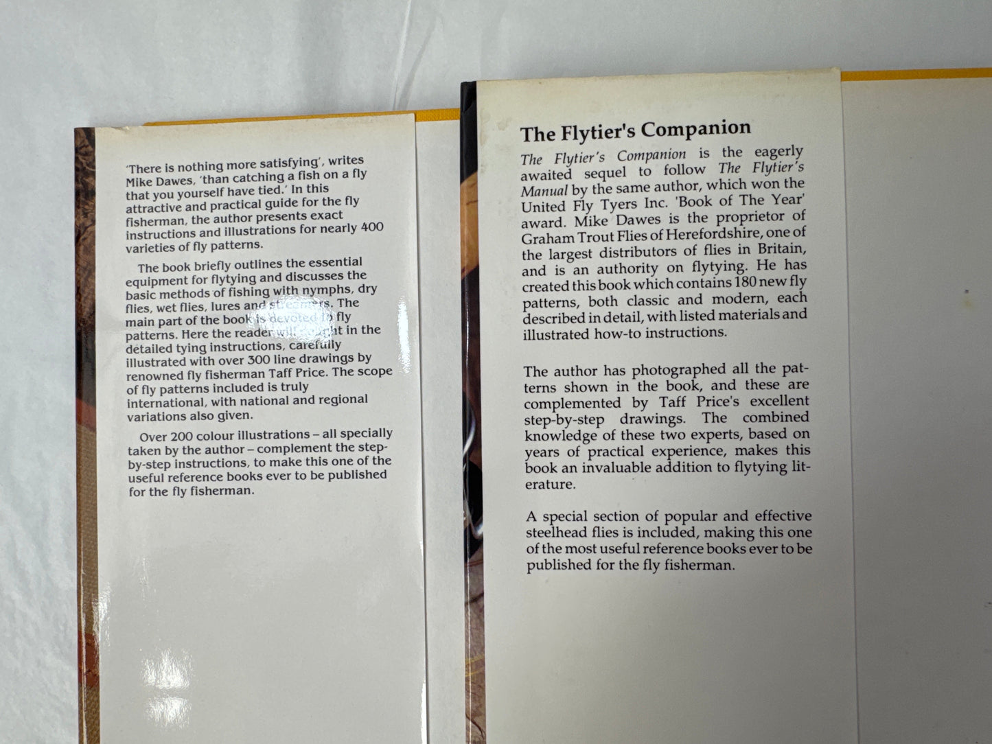 The Flytier's Manual AND Companion by Mike Dawes  - Signed (19356)