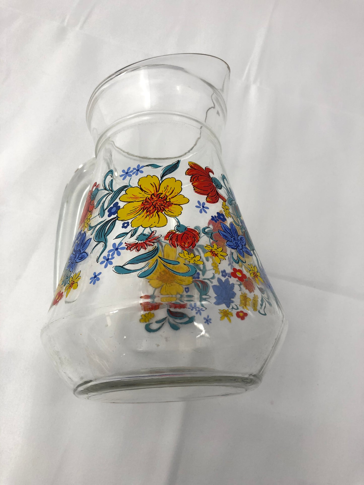 Vintage Water Pitcher/Jug - Wild Flowers (20174)