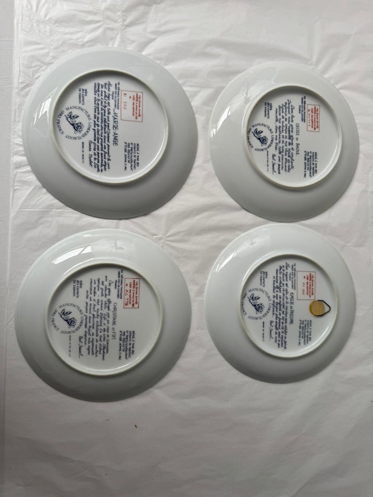 4 x Paul Durand Children Collection Limoges Collectors Plates (20053)
