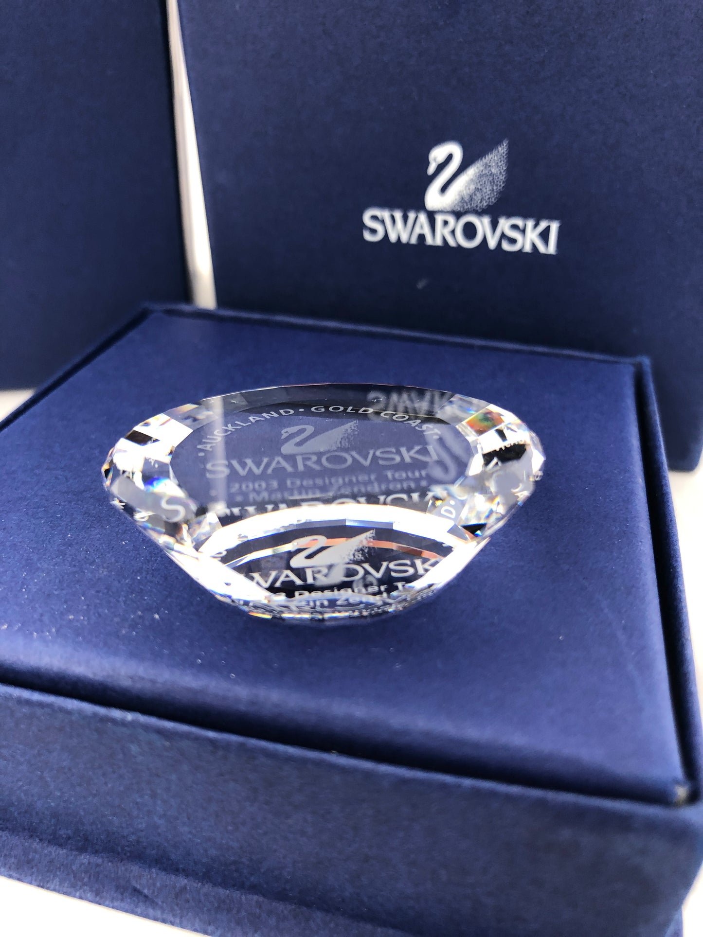 SWAROVSKI - 2003 Auckland / Gold Coast Designer Tour Plaque (4069)