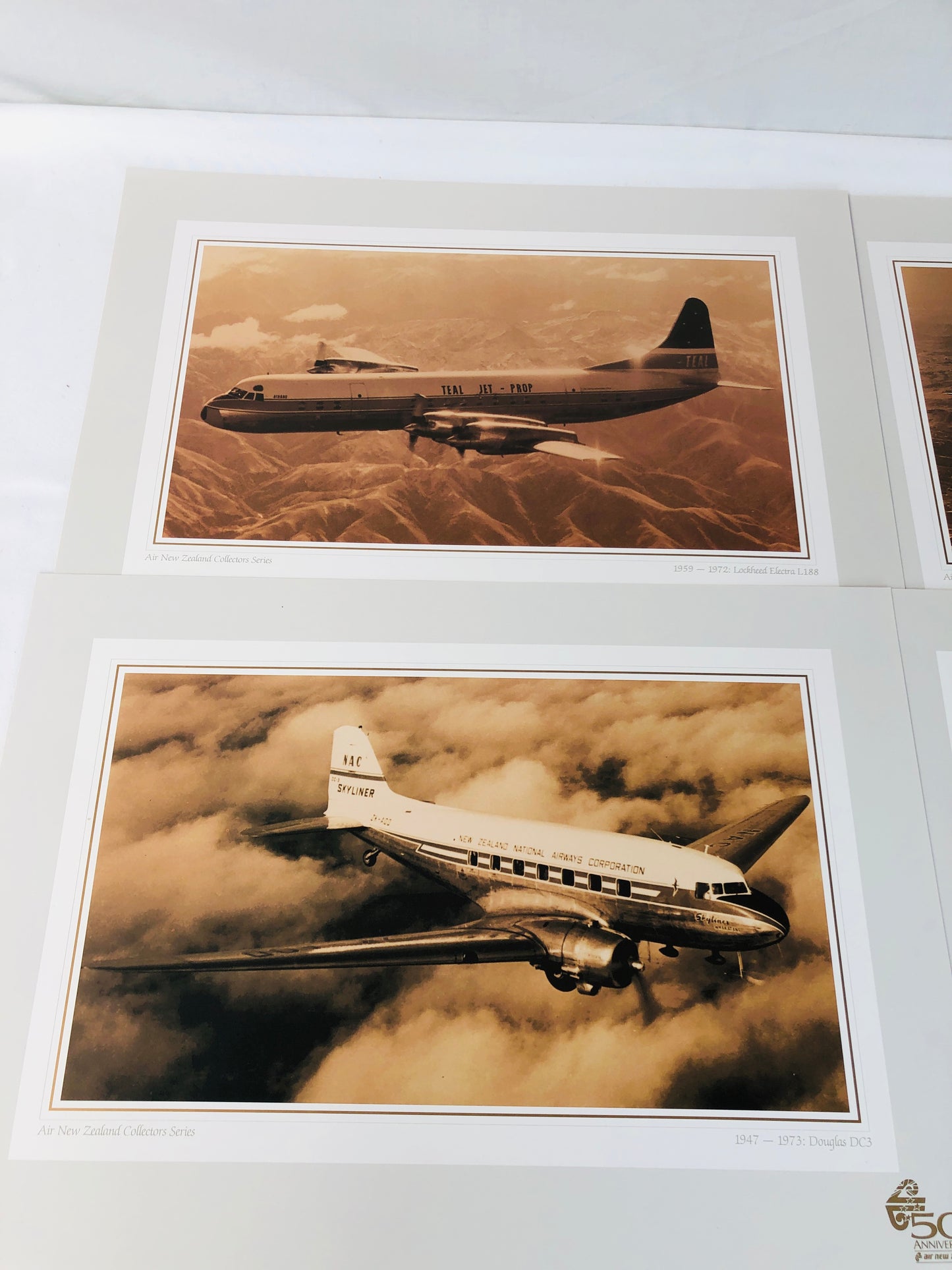 
                  
                    Air NZ Limited Edition 50th Ann Collectors Series Prints x 4 (17380)
                  
                