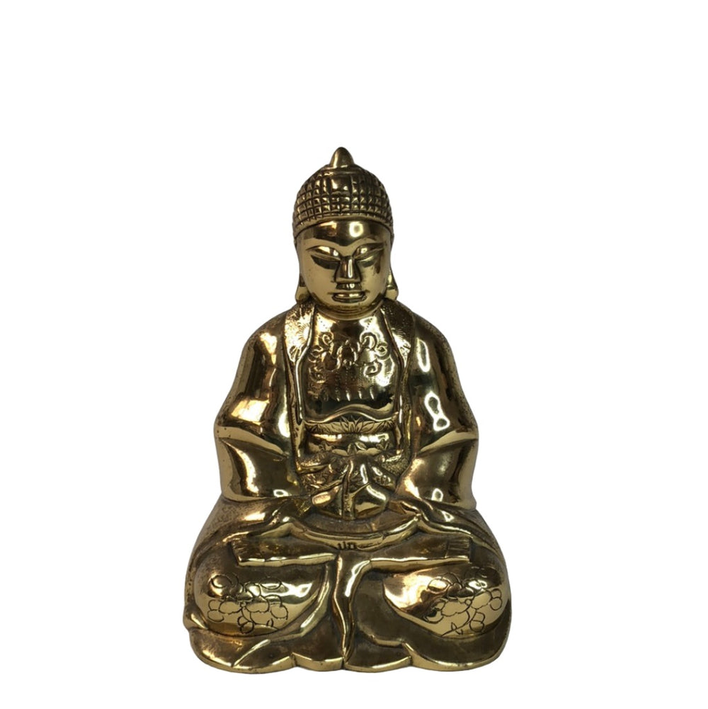Large Brass Buddha (17321)