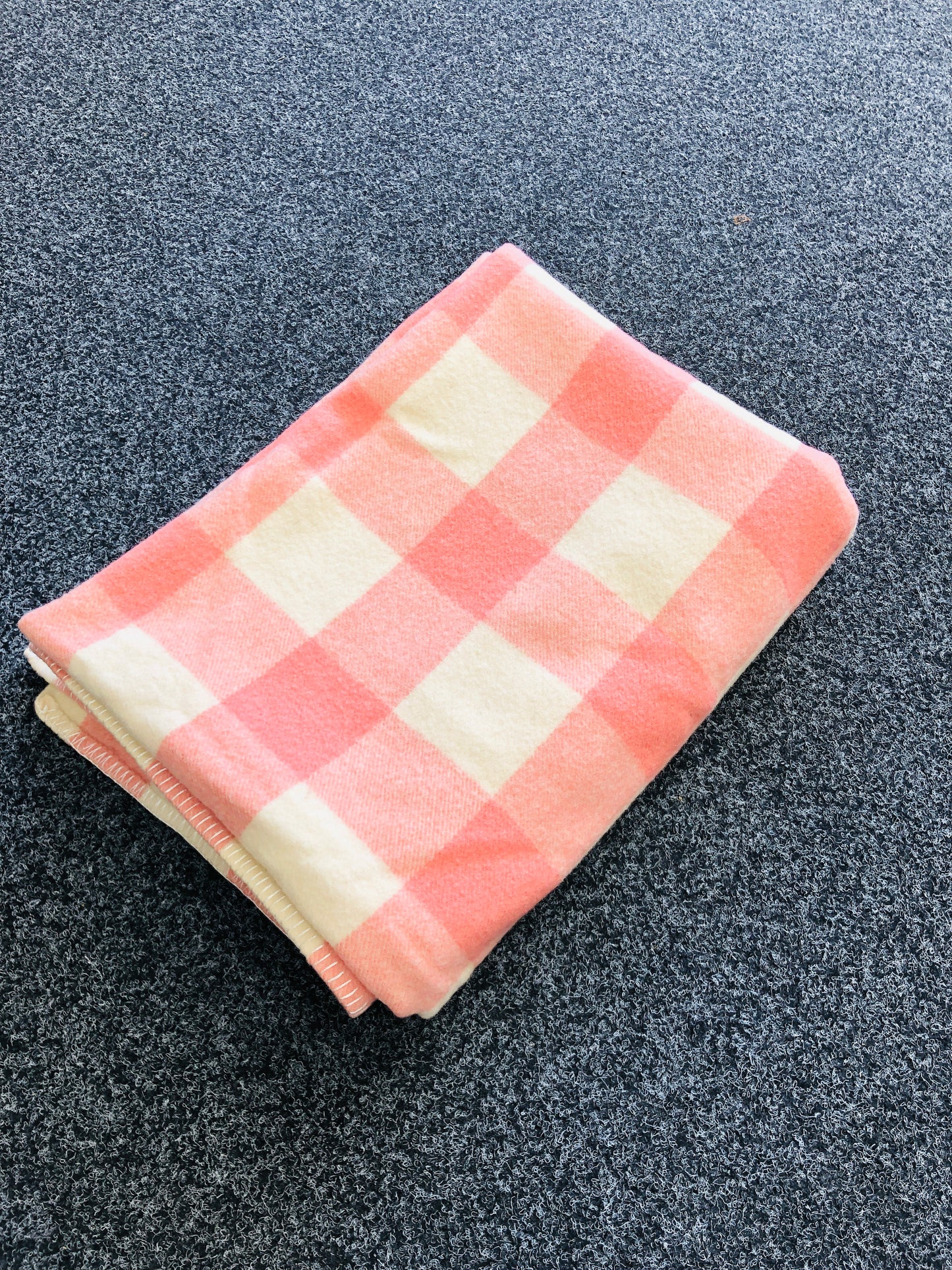 
                  
                    Watermelon and Cream Petone Wool Blanket (17298)
                  
                