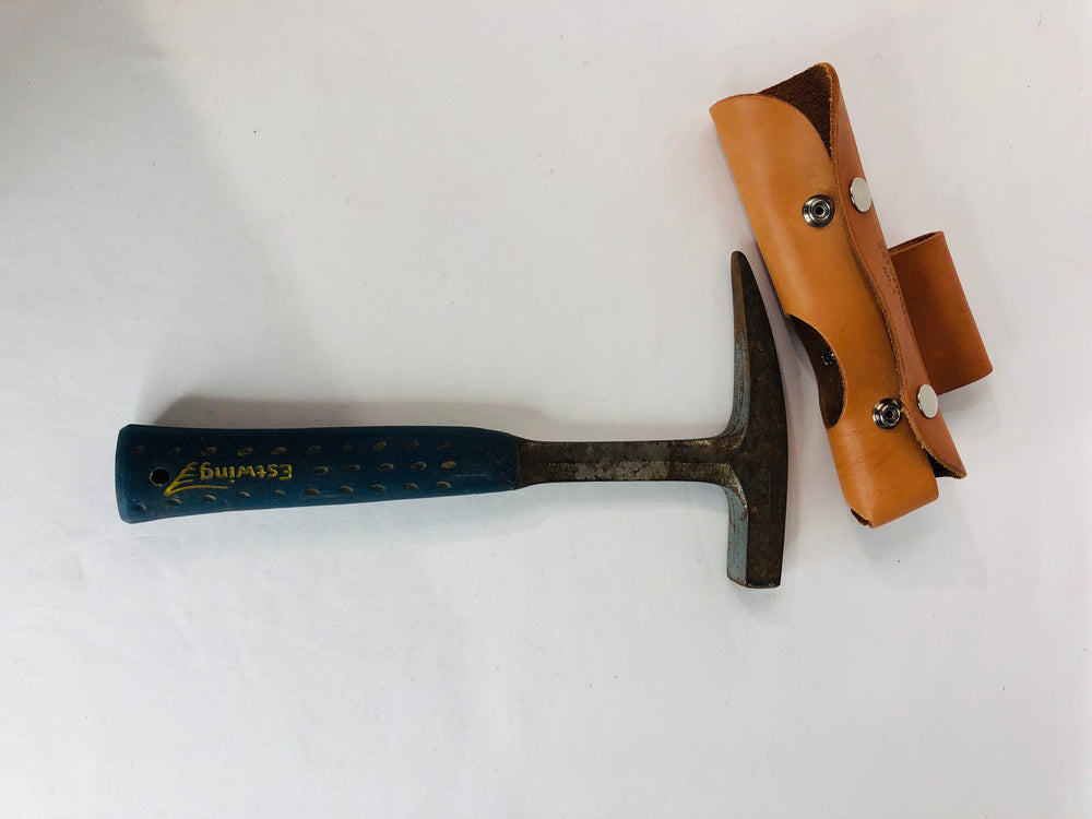 
                  
                    Vintage Estwing Rock Pick Hammer with Sheath (17329
                  
                