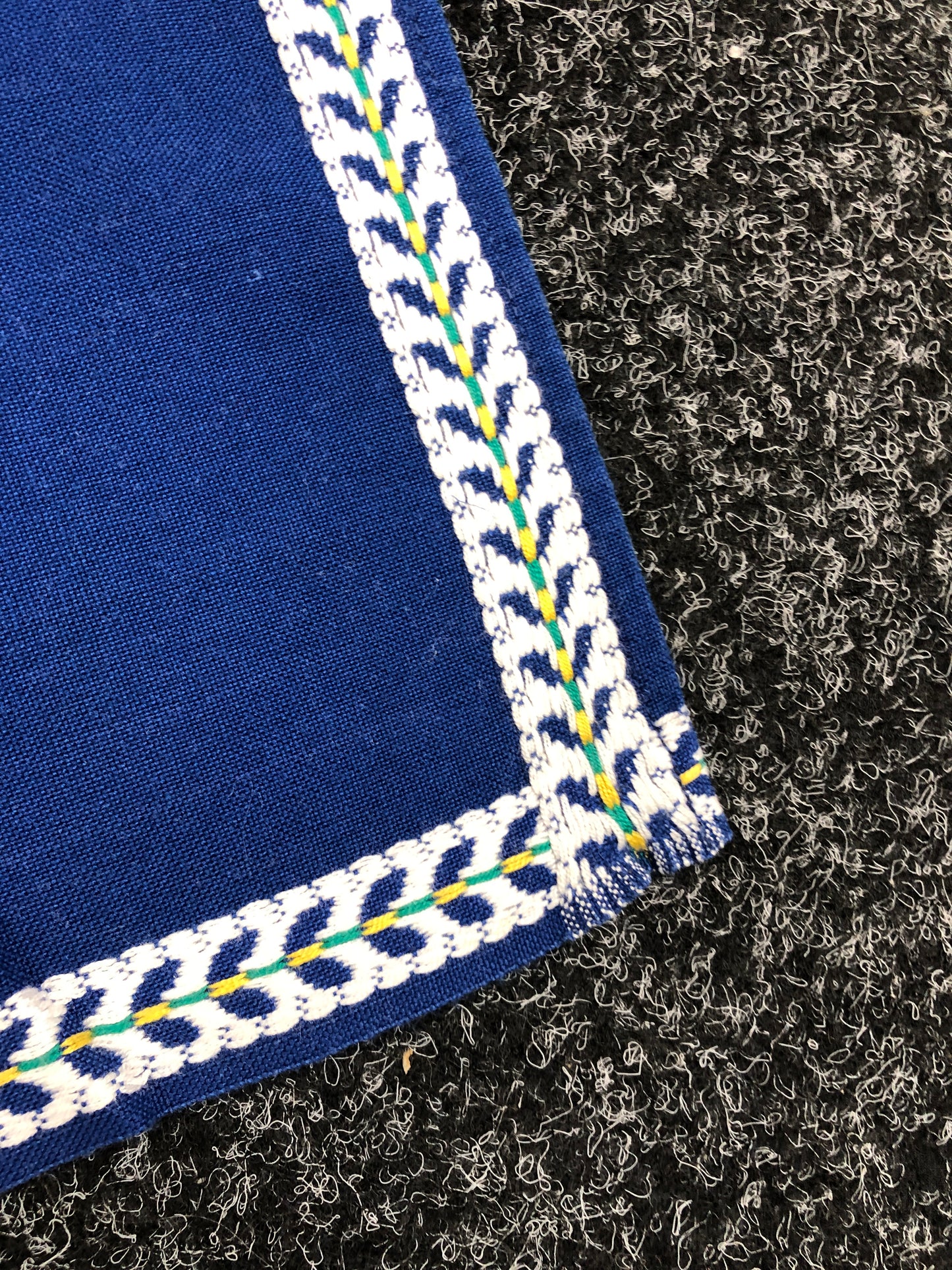 
                  
                    Dark Blue Linen Tablecloth with Stitched Squares (21410)
                  
                