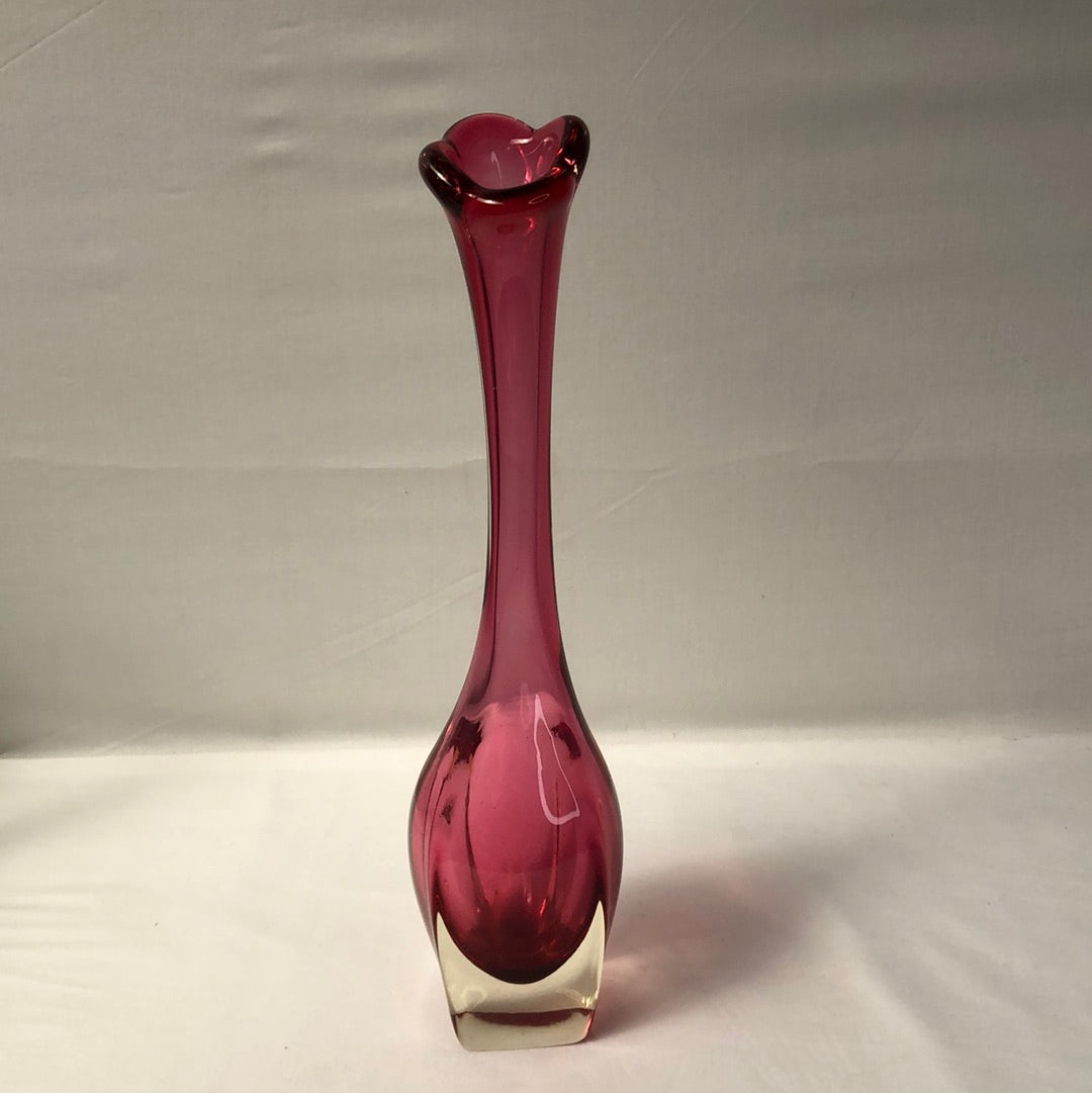
                  
                    Cranberry Glass Glass Vase -Teardrop (16763)
                  
                