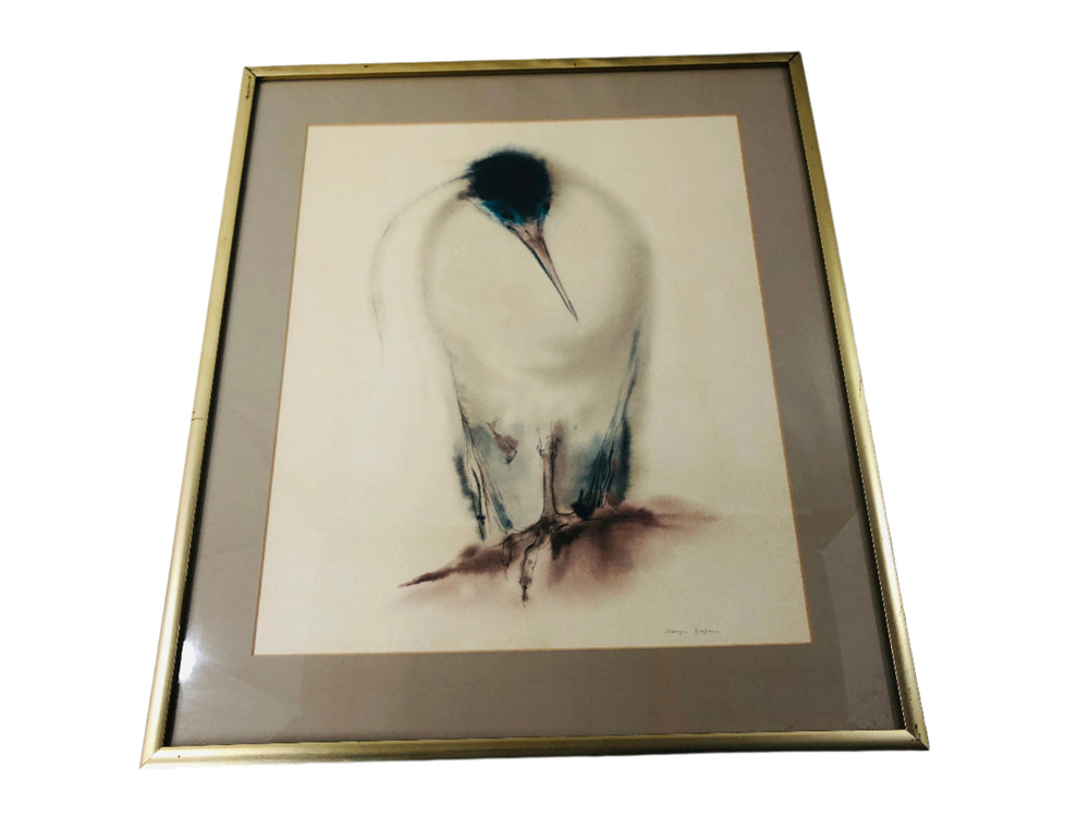 
                  
                    Klaus Meyer Gasters - "Capped Heron" Signed Lithograph (20631)
                  
                