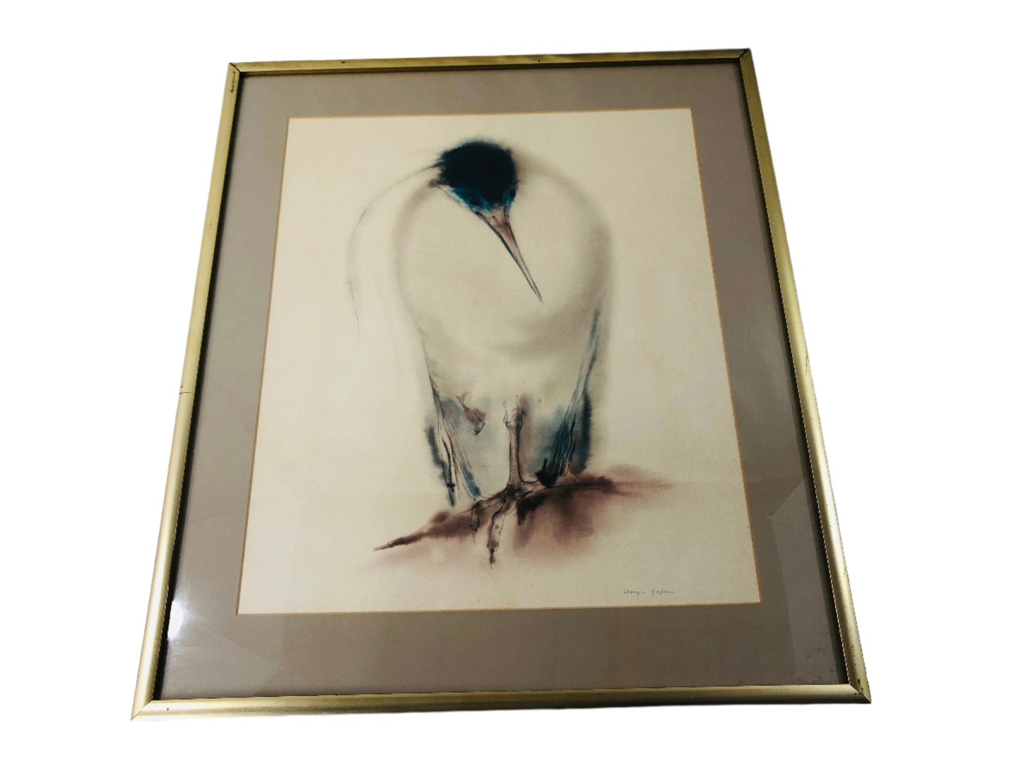 
                  
                    Klaus Meyer Gasters - "Capped Heron" Signed Lithograph (20631)
                  
                