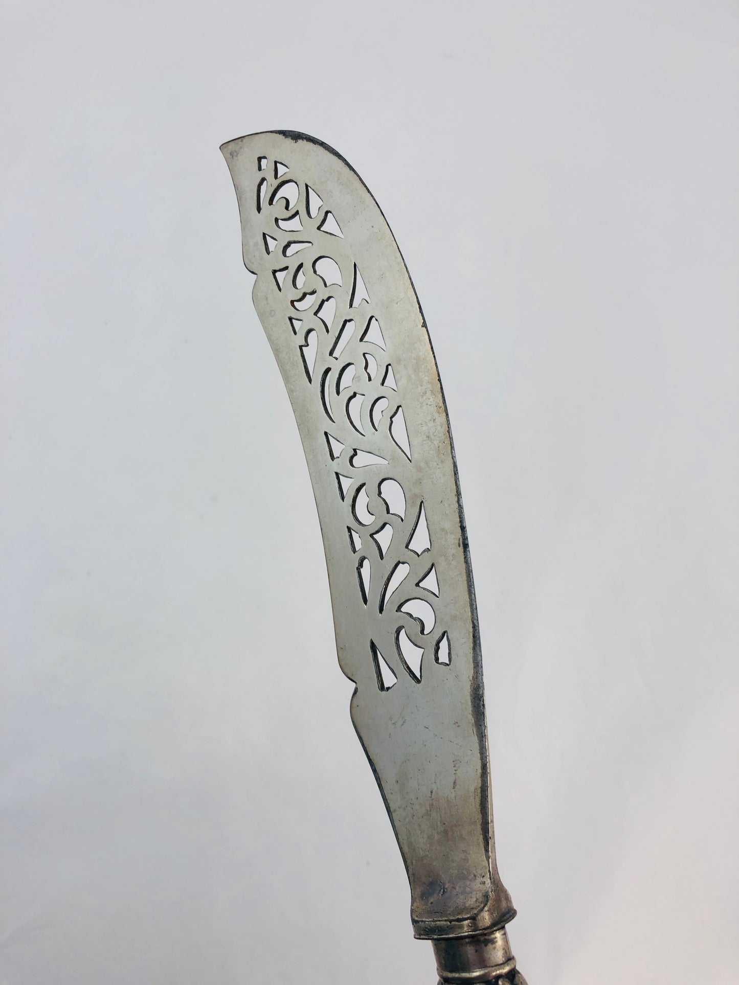 
                  
                    Large J R + P S  Silver Plate Fish Knife (21317)
                  
                
