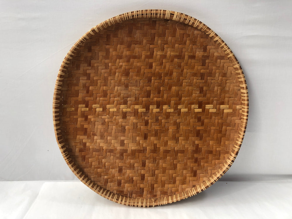 Large Woven Wicker Bamboo Serving Tray (20224)