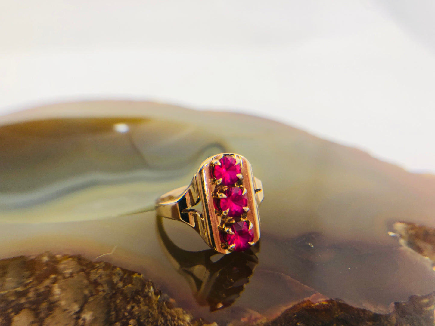 
                  
                    10K Gold Pink Ruby Gemstone Ring  - A&V (21589)
                  
                