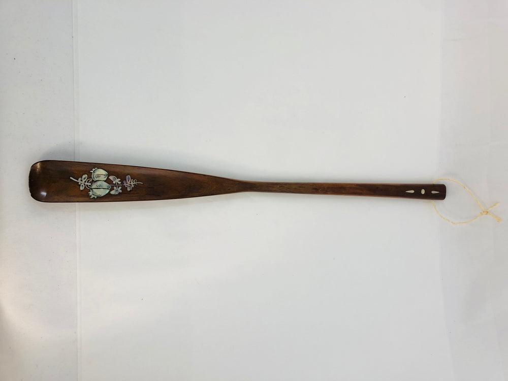 
                  
                    Wood Shoe Horn with Mother of Pearl Inlay (21646)
                  
                