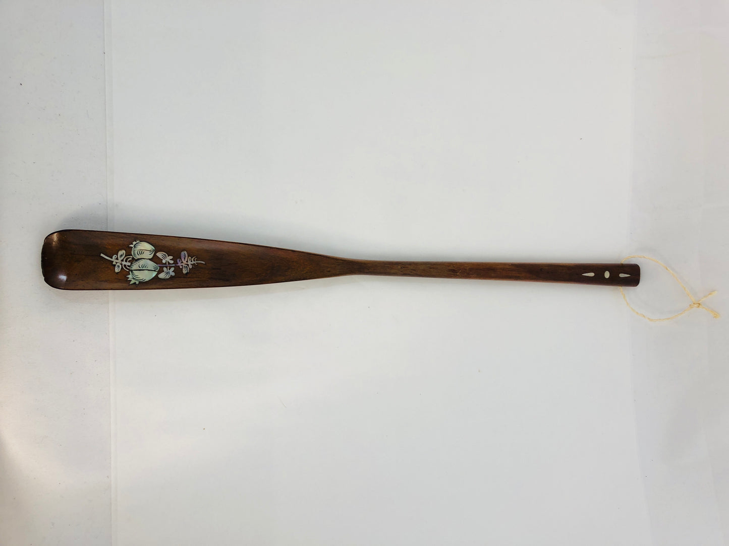 
                  
                    Wood Shoe Horn with Mother of Pearl Inlay (21646)
                  
                