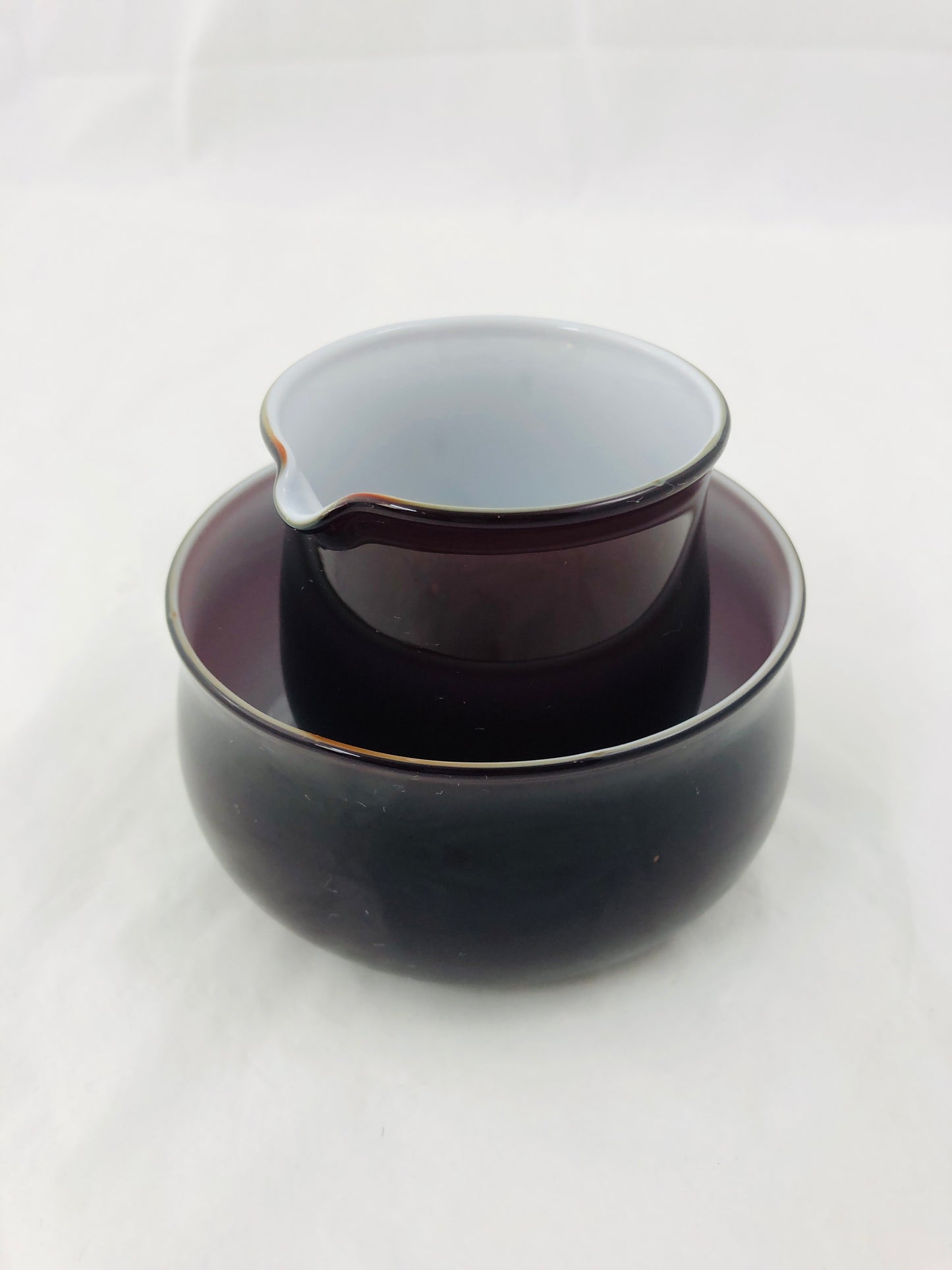 
                  
                    Glass Two Tone Sugar bowl & Creamer (21555)
                  
                
