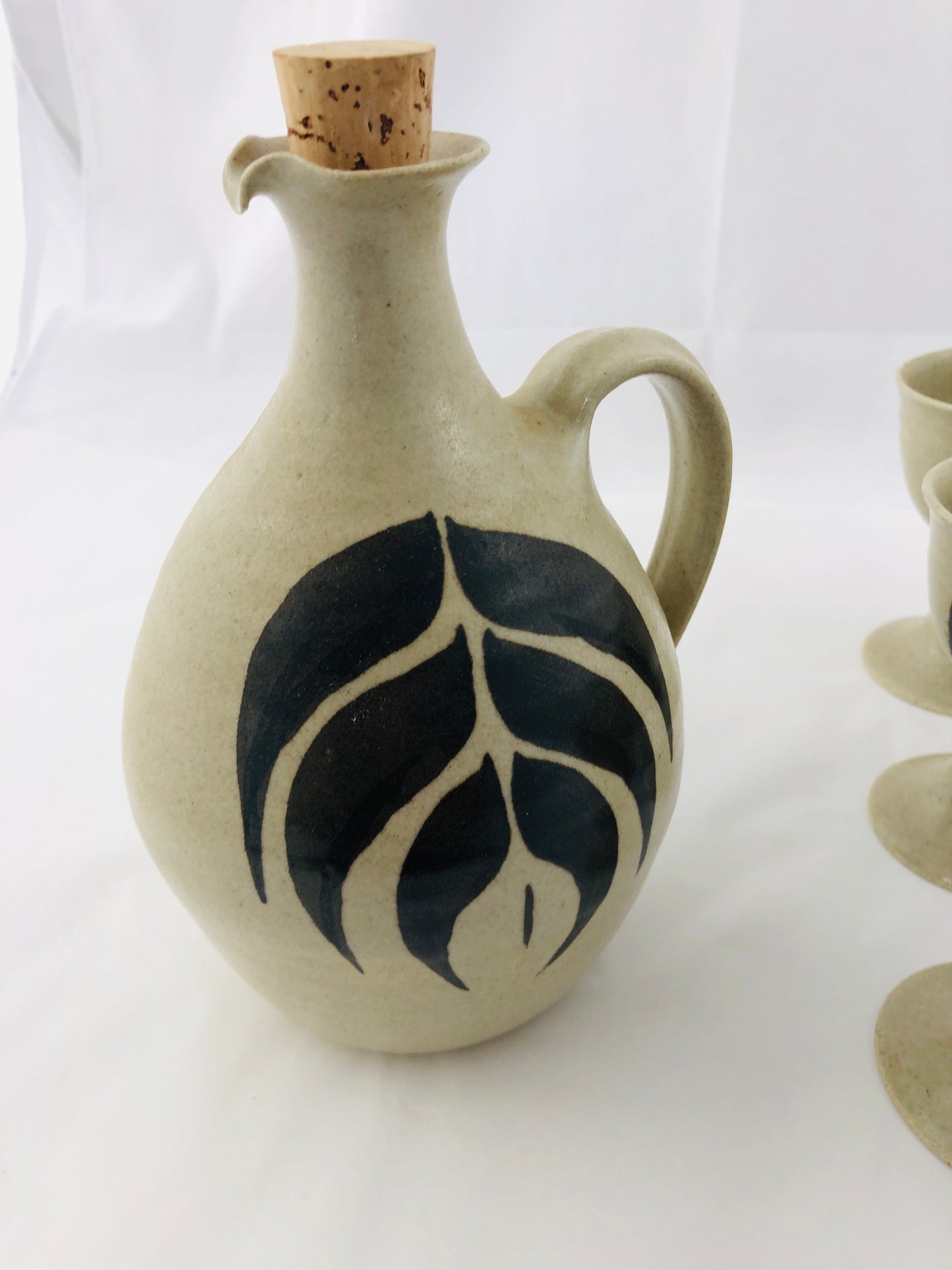 
                  
                    Vintage Stoneware Goblets and Decanter Set (21273)
                  
                