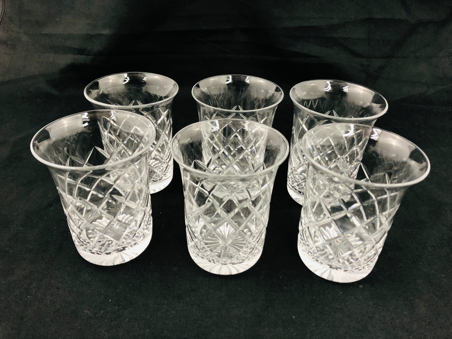 
                  
                    Vintage Crystal Cut Drinking Glasses x 6 (21111)
                  
                