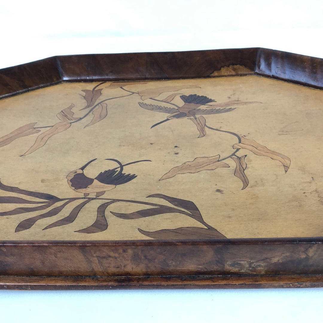 
                  
                    Antique Walnut Tea Tray with Wood Inlay (17232)
                  
                