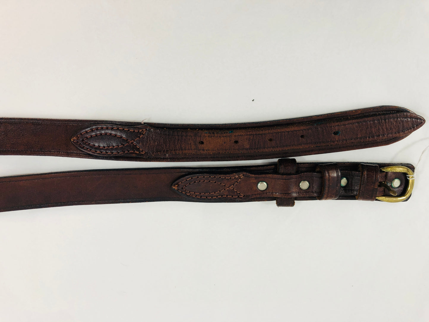 
                  
                    Leather Western Belt, Overlay Buckle- Brown (21687)
                  
                