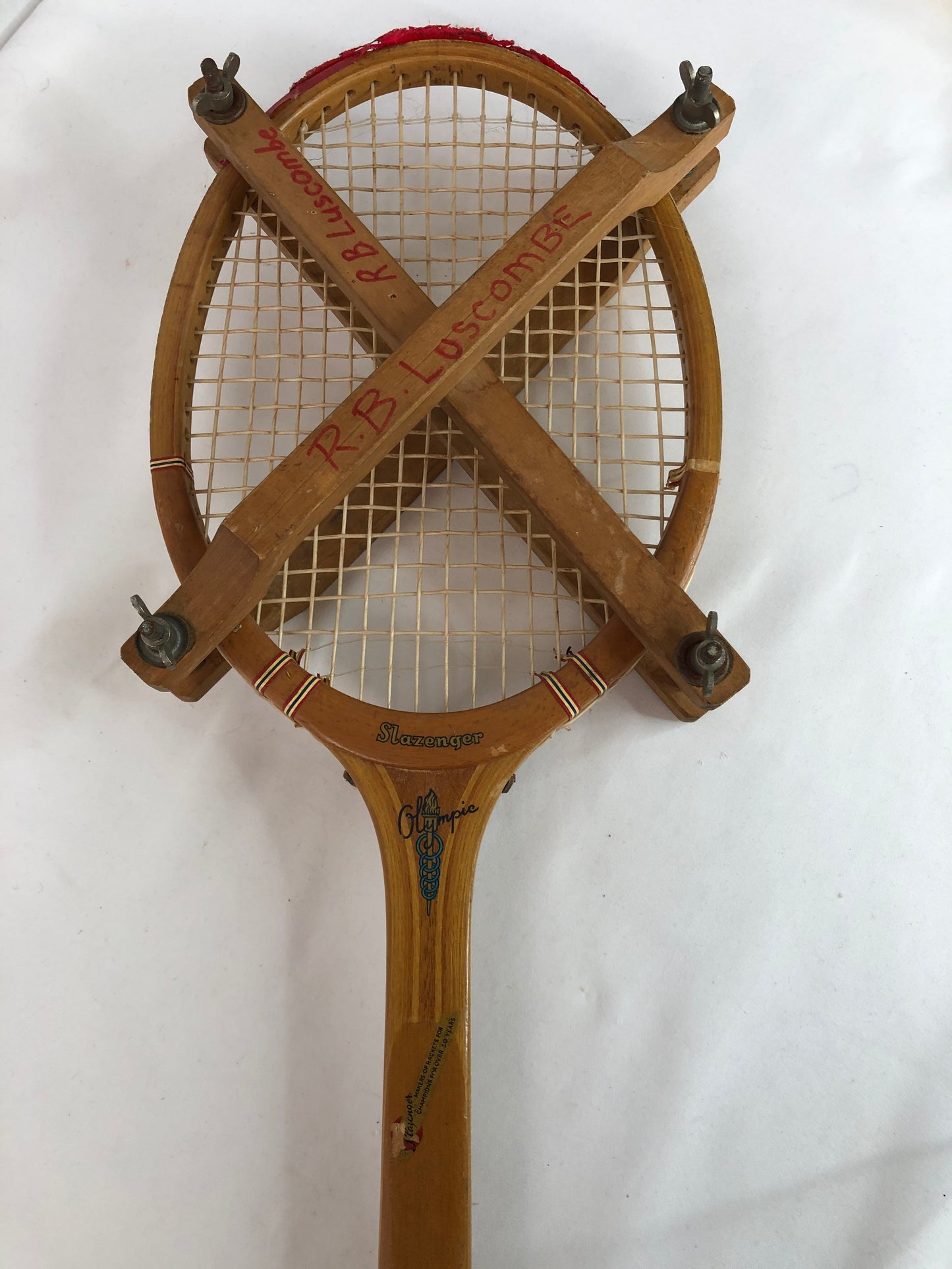 
                  
                    Slazenger - Vintage Olympic Wooden Tennis Racket (20125)
                  
                