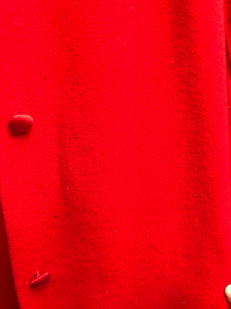 
                  
                    Gorgeous Full Length Wool Red Coat - Size SW - 12 (17419)
                  
                