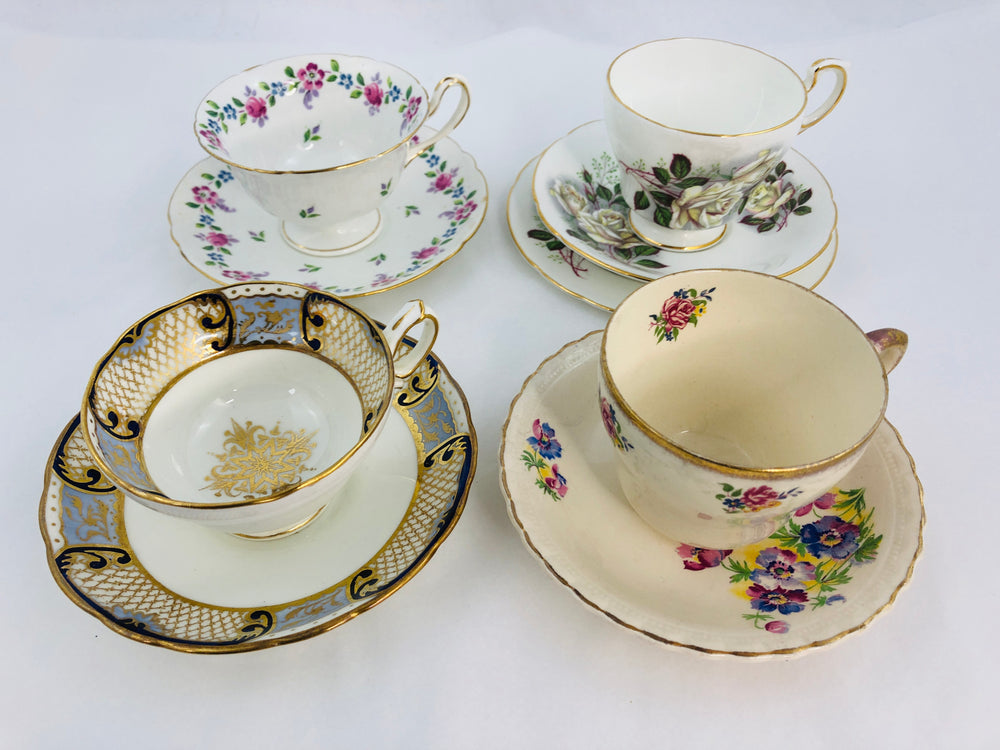 Tea Party Tea Cup & Saucers x 4 (21761)