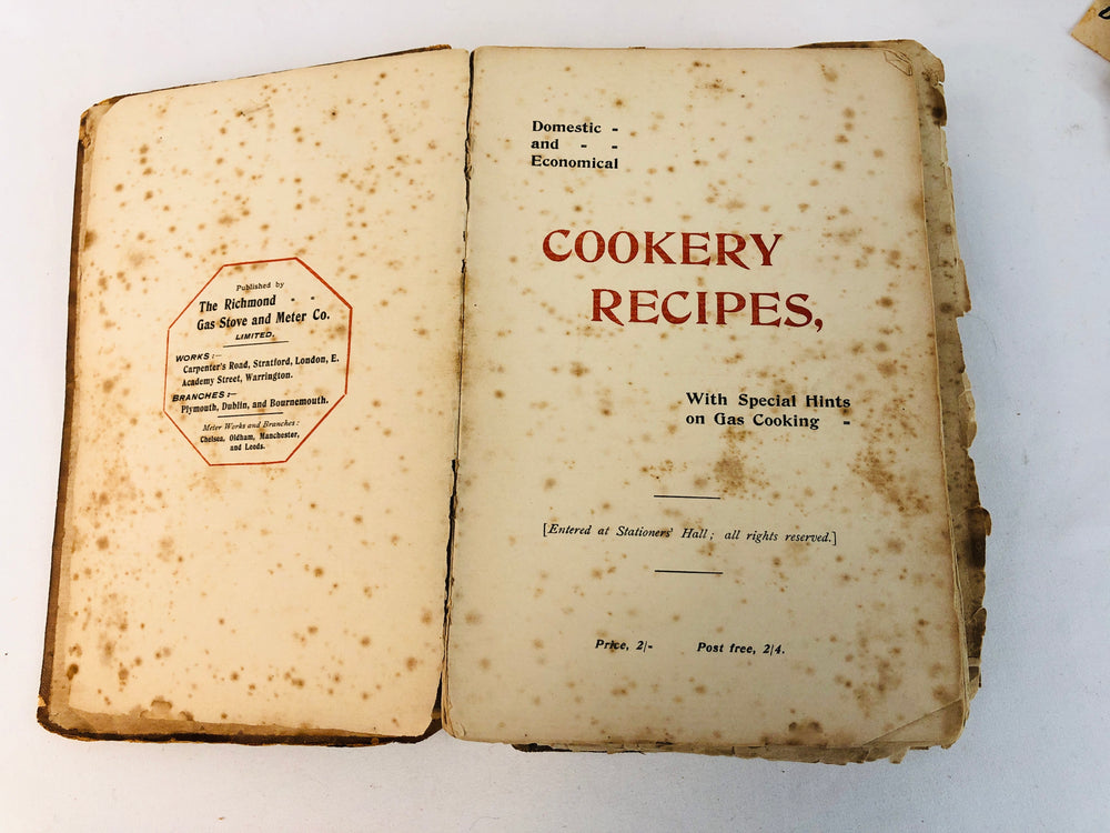 
                  
                    RARE! 1903 "Cookery Recipes" (18127)
                  
                