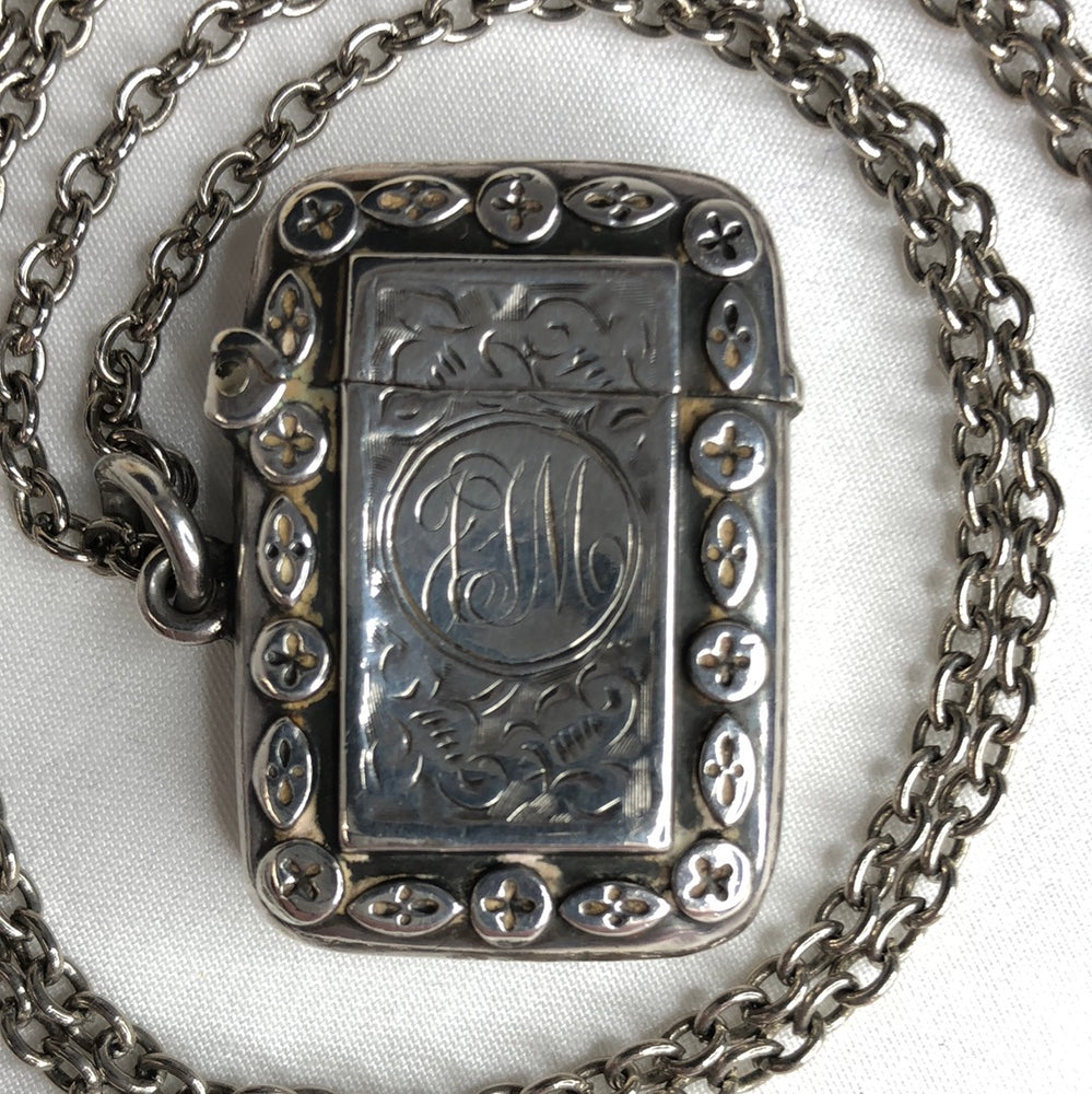 
                  
                    Antique Silver Vesta Case  c1898 - c1906  (16986)
                  
                