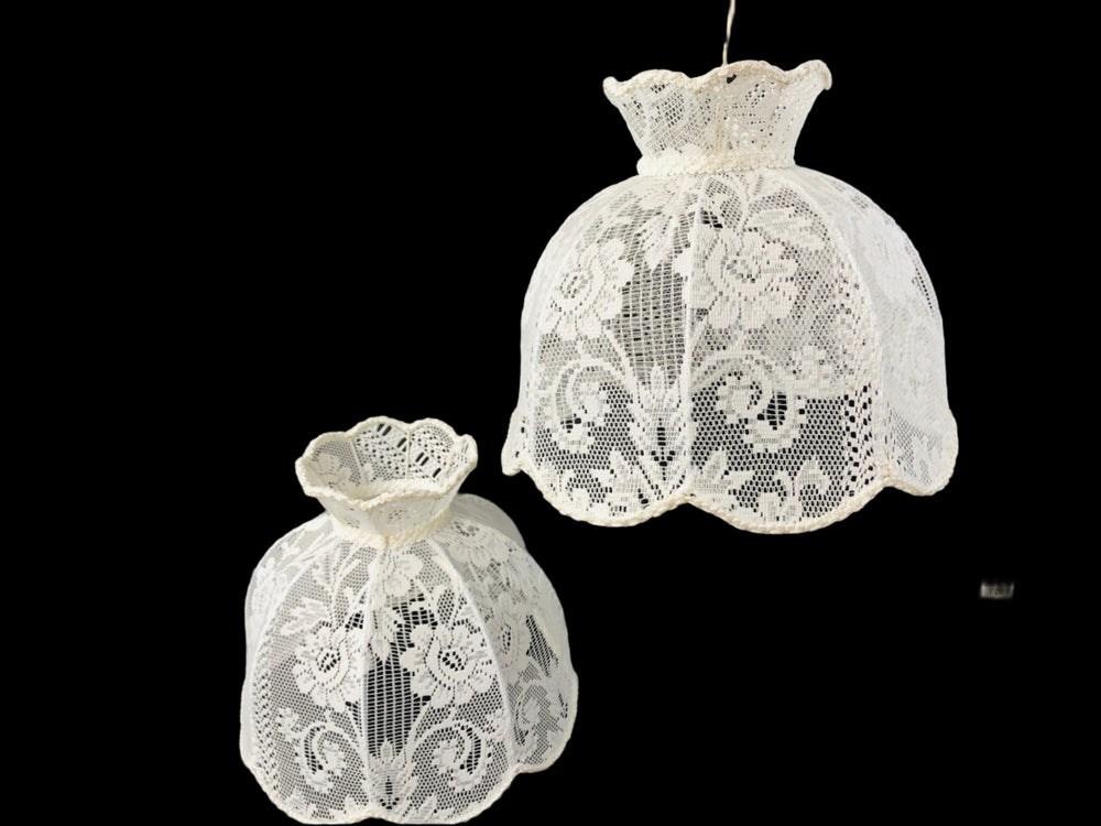 Lace Lamp Shades x 2 (20552)