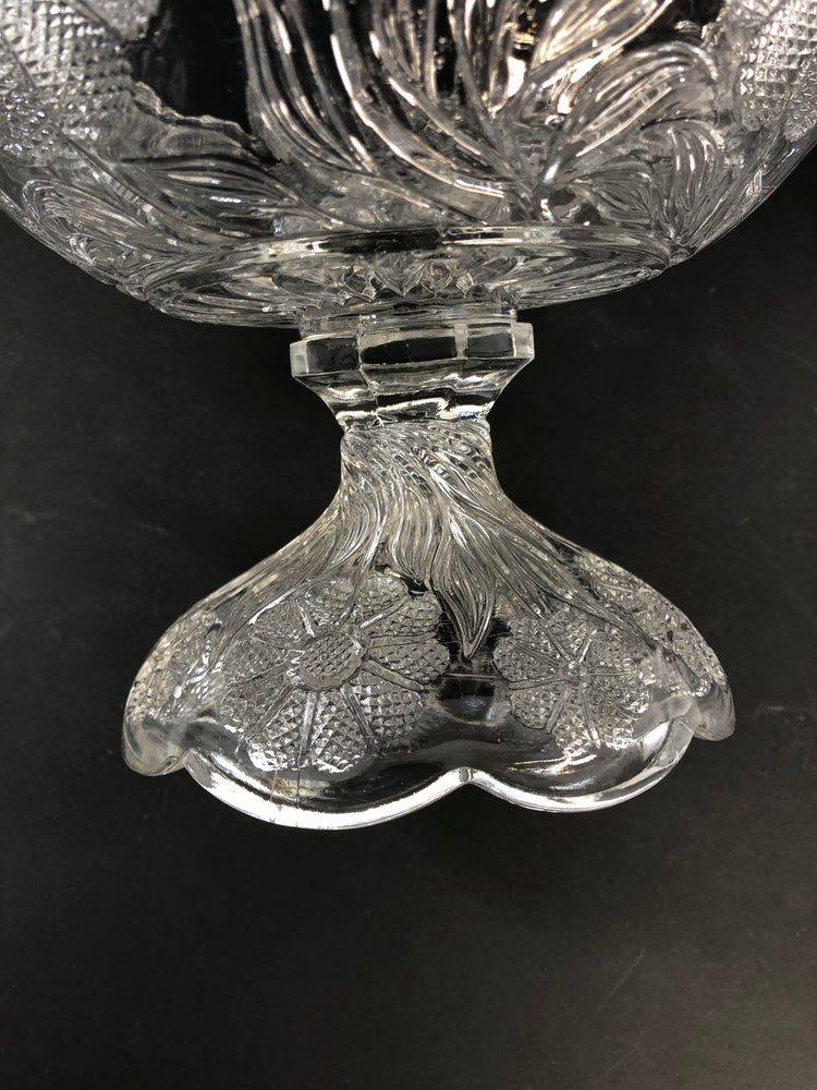 
                  
                    Large Heavy Glass Pedestal Fruit Bowl/Dessert Dish(21382)
                  
                