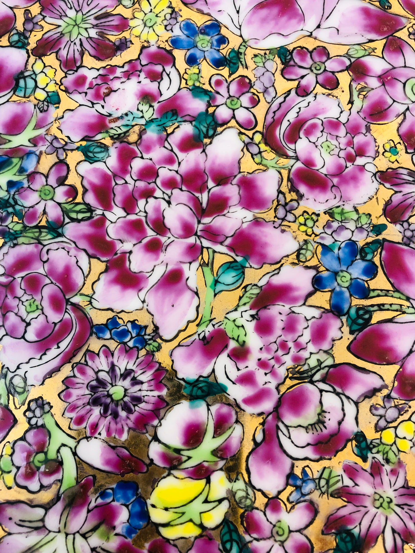 
                  
                    Stunning Large Chinese Plate - Mille Fleur?   (21762)
                  
                