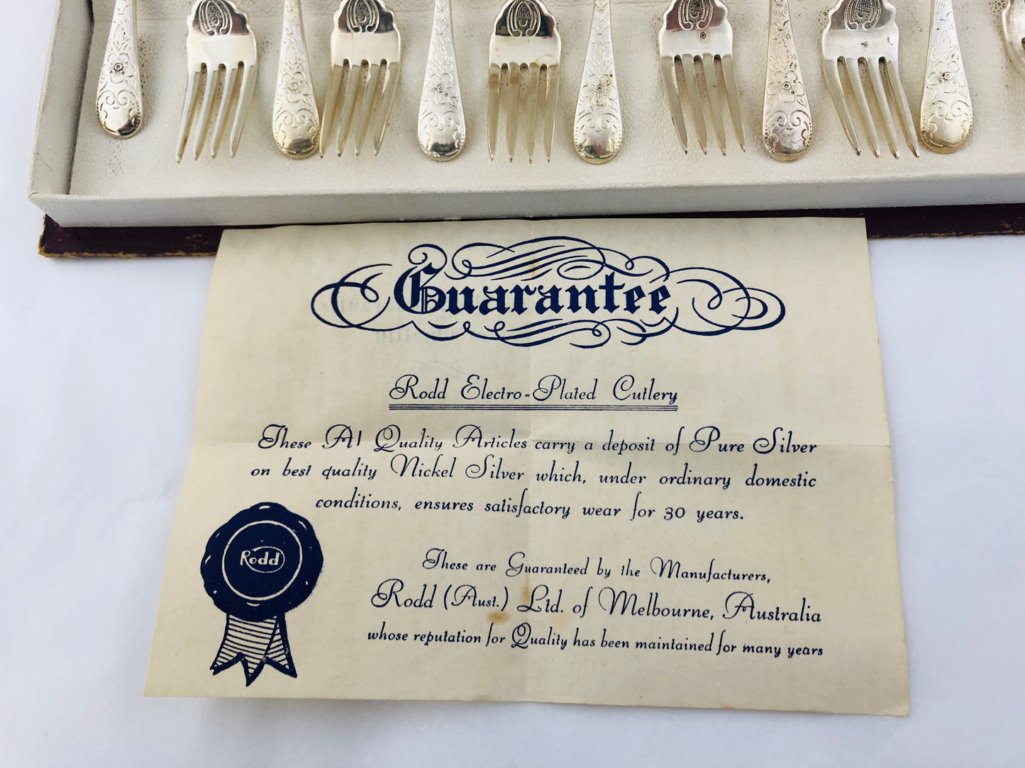 
                  
                    Boxed Set of Dessert Spoons and Forks (21264)
                  
                