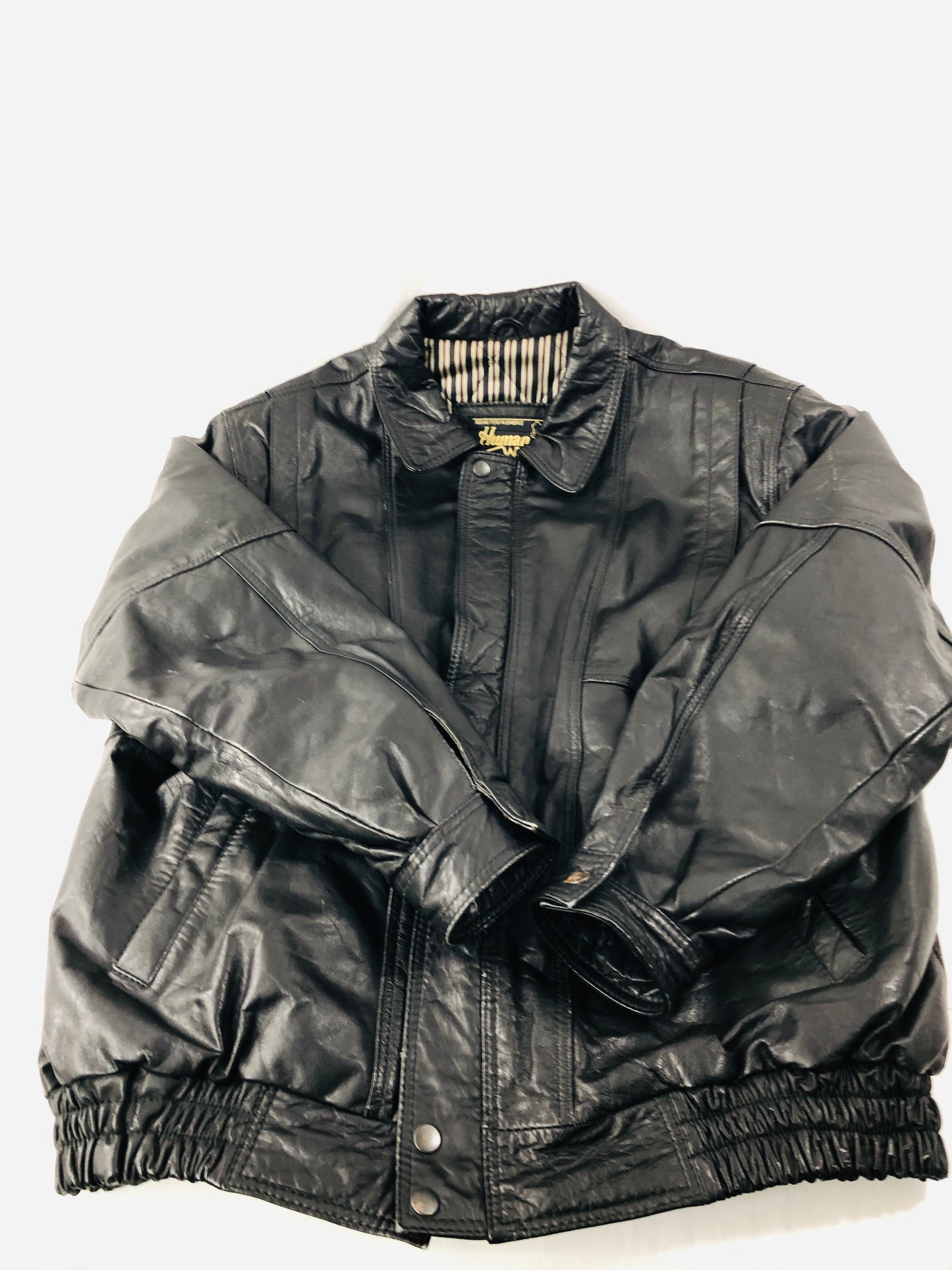 
                  
                    Vintage Genuine Black Leather Jacket - NEPAL (21685)
                  
                