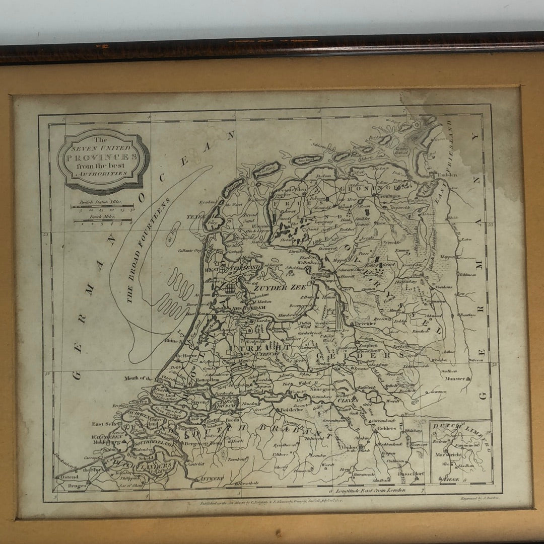 
                  
                    1800's Antique Map; Netherlands - James Barlow (17133)
                  
                