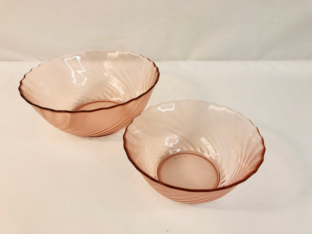 Pink Arcoroc Glass Bowls (18141)