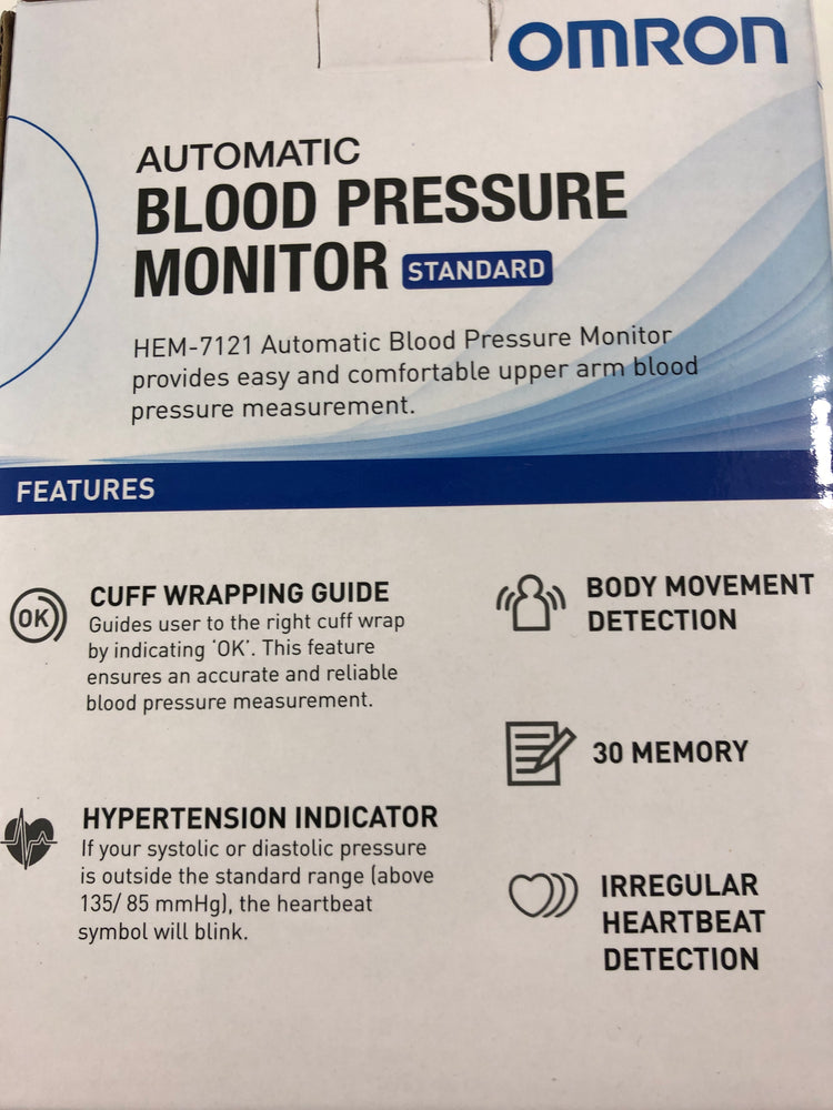 
                  
                    Omron Automatic Blood Pressure Monitor (21432)
                  
                