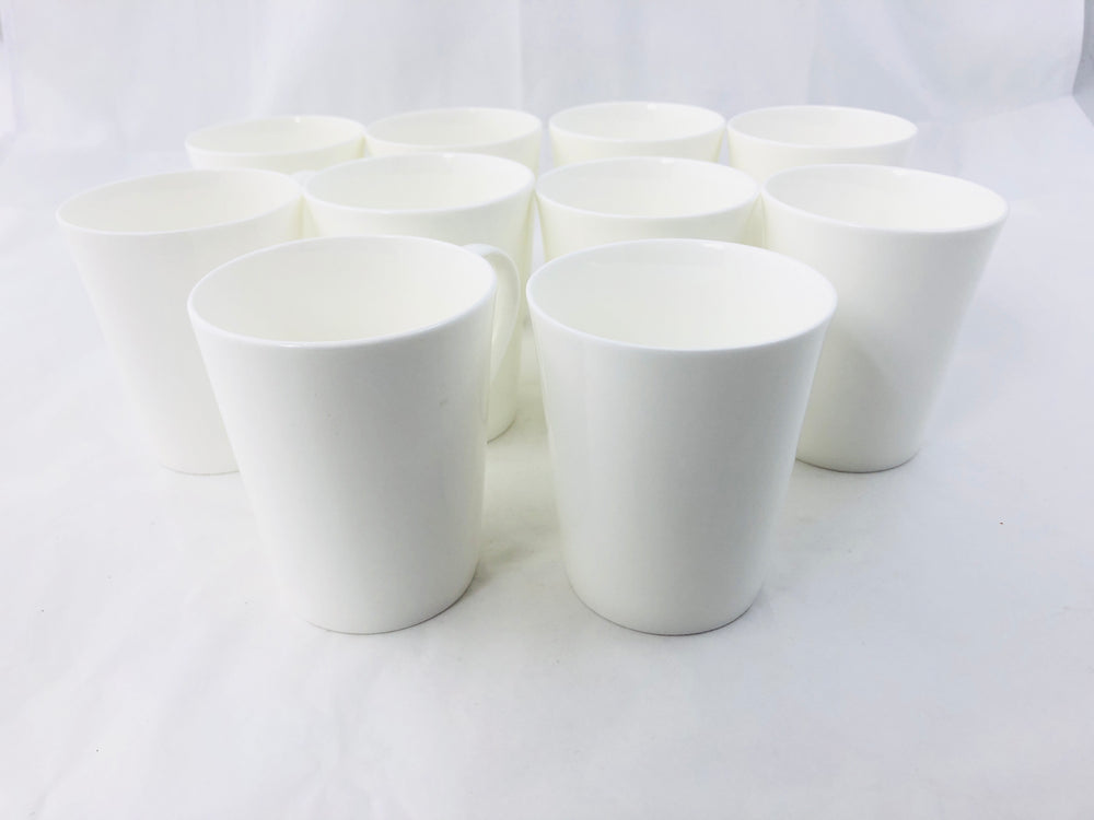 White Coffee Mugs A La Carte Soho x 10 (21545)