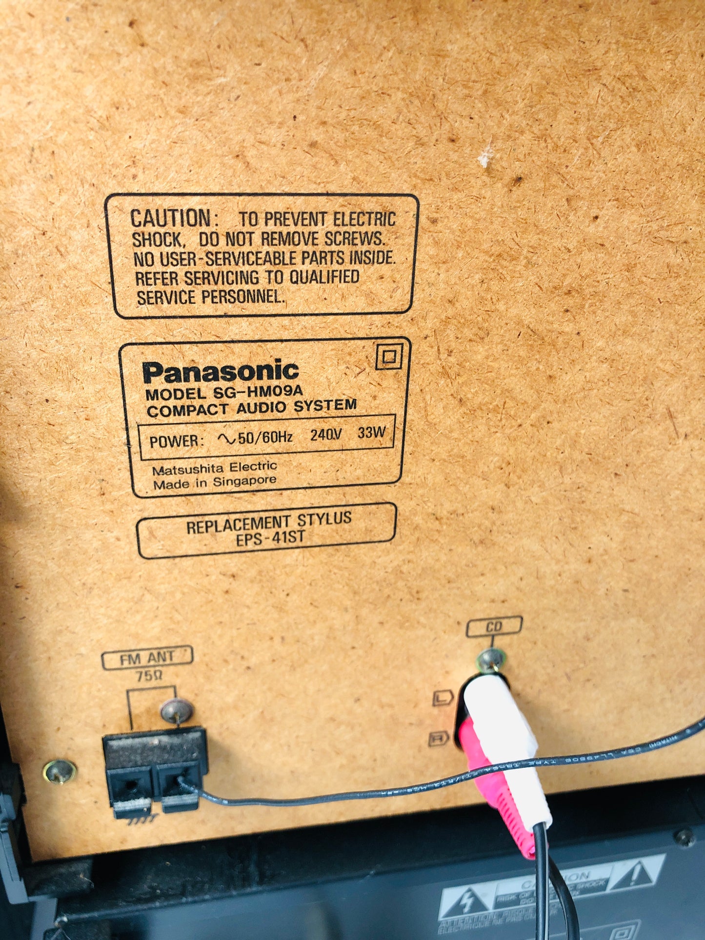 
                  
                    Panasonic - SG-HM09A Audio System (20564)
                  
                