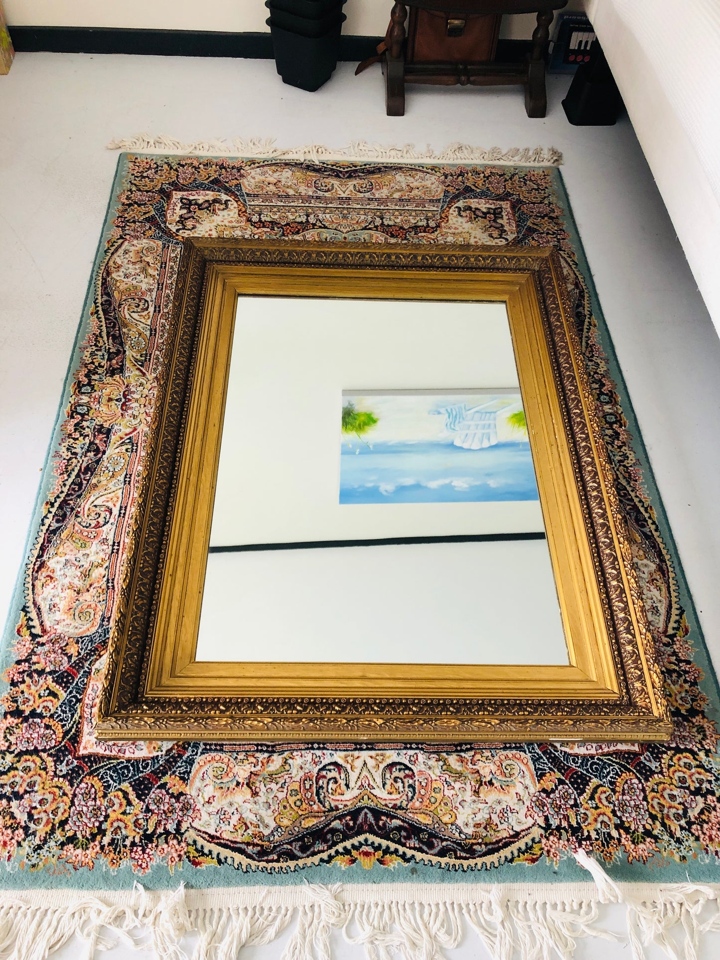 
                  
                    Large Gold Frame Mirror (21479)
                  
                