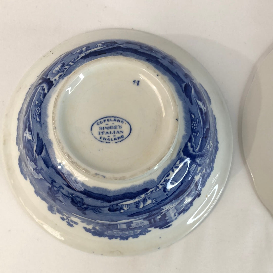 
                  
                    Copeland Spode's - Blue 'Italian' Pattern' Bowl and Side Plate (17271)
                  
                