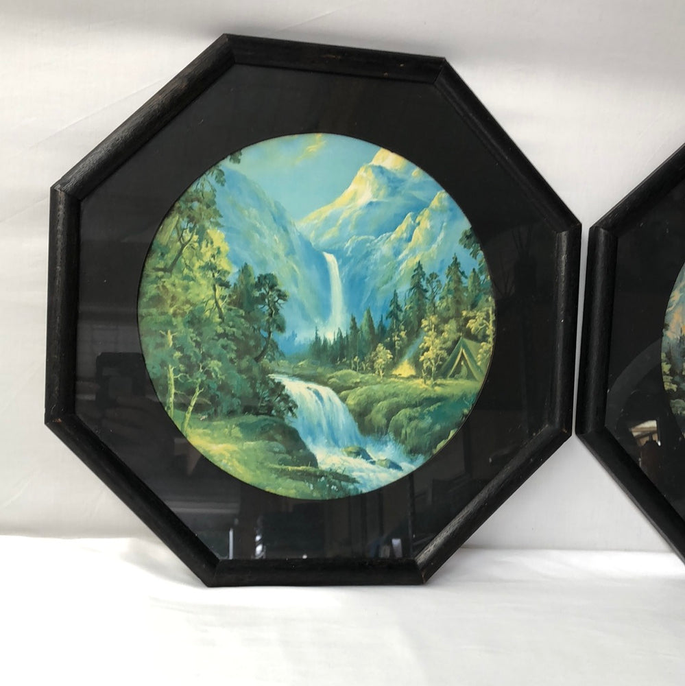 
                  
                    Vintage Octagonal Framed Mountain Scenes (16752)
                  
                