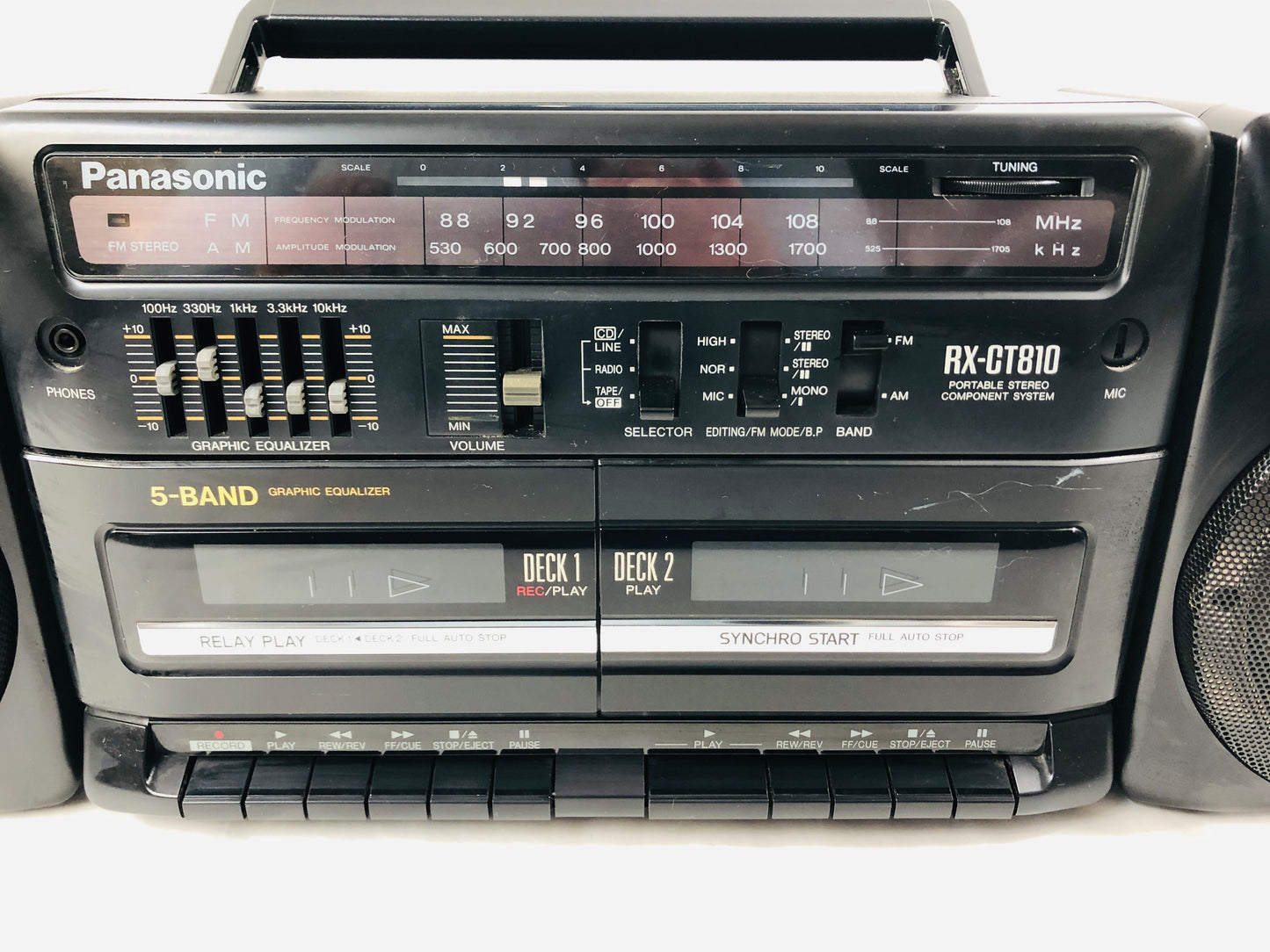 
                  
                    Panasonic Portable Stereo RX-CT810 (21518)
                  
                