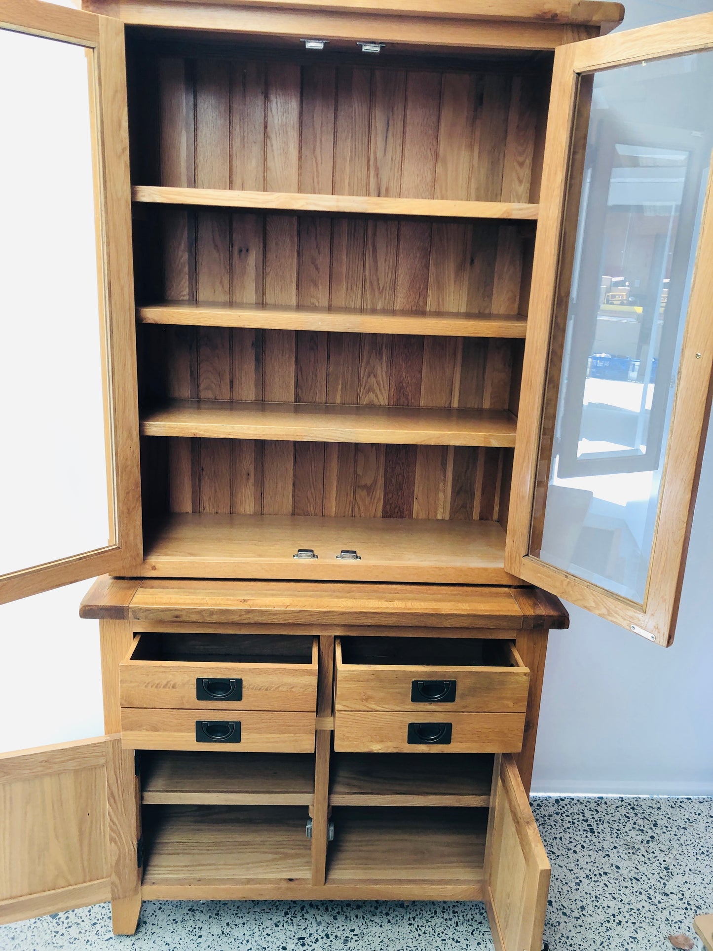 
                  
                    Stunning Besp-Oak Solid Oak 2 Piece Hutch Buffet Unit (21603)
                  
                
