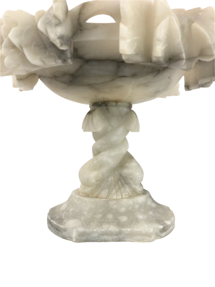 
                  
                    Vintage Alabaster Carved Tazza Compote (18725)
                  
                