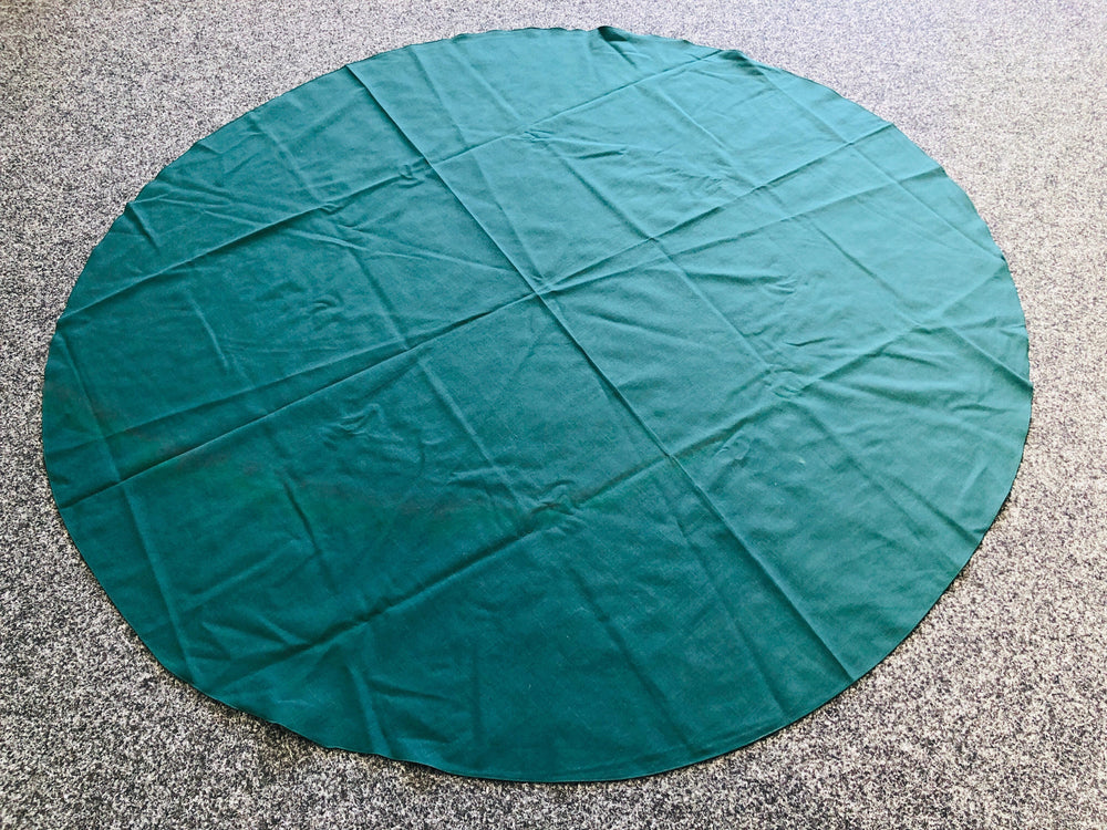 Forest Green Round Linen Tablecloth (21662)