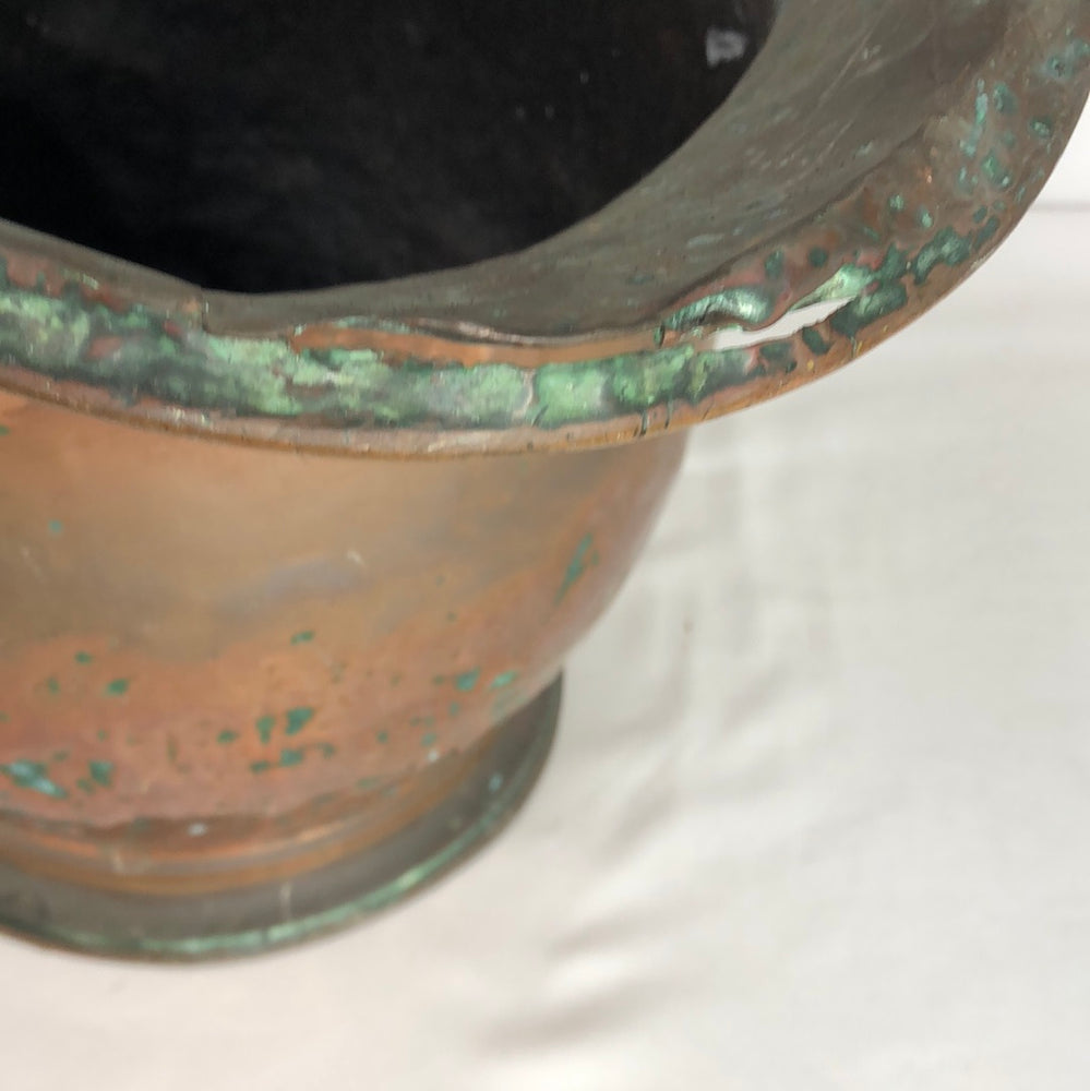
                  
                    Old Large Copper Coal Bucket with Tools (17225)
                  
                