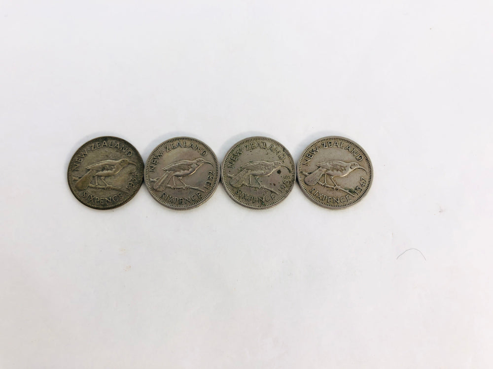 New Zealand Pre-decimal Coins - Sixpence (21724)