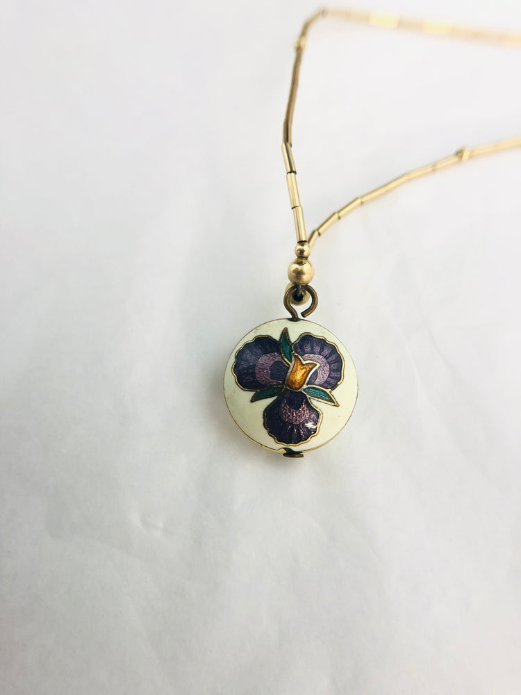 
                  
                    Rolled Gold Tube Necklace with Pendent (21598)
                  
                